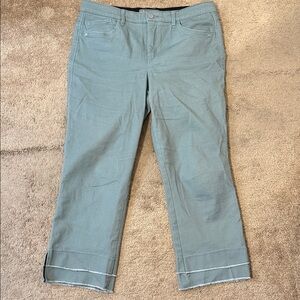 Wit & Wisdom 'Ab'Solution High Waist Double Hem Kick Flare Jeans Dusty Slate